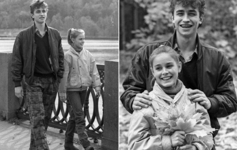 Юные Екатерина Гордеева и Сергей Гриньков на заре своего пути.