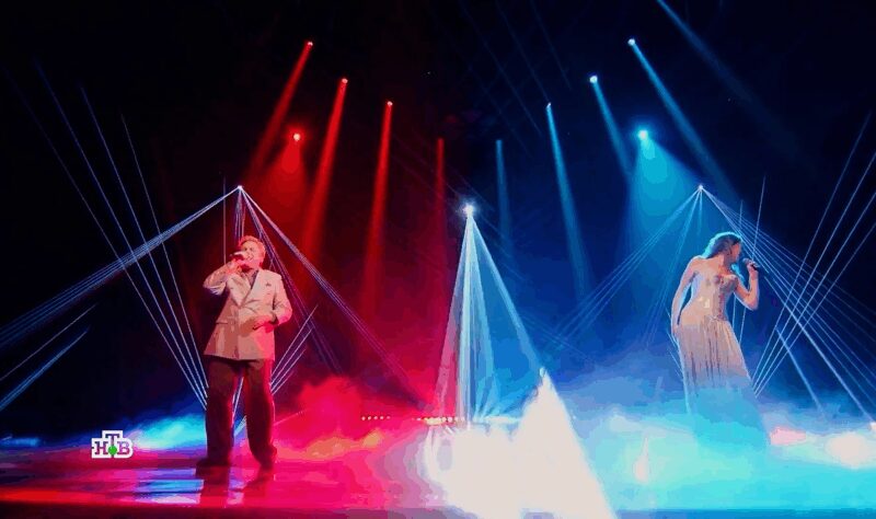 Виктор Салтыков и Гузель Хасанова в дуэте «Тёмная полоса».