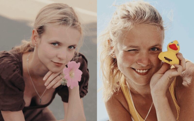 Юная Анна Панкратова, новая избранница актера.