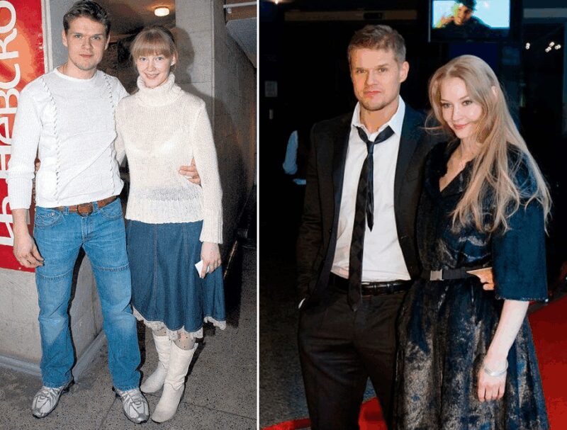 Светлана Ходченкова и Владимир Яглыч в период их брака, когда оба преобразились.