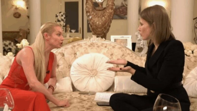 Анастасия Волочкова и Ксения Собчак: встреча, обернувшаяся скандалом.