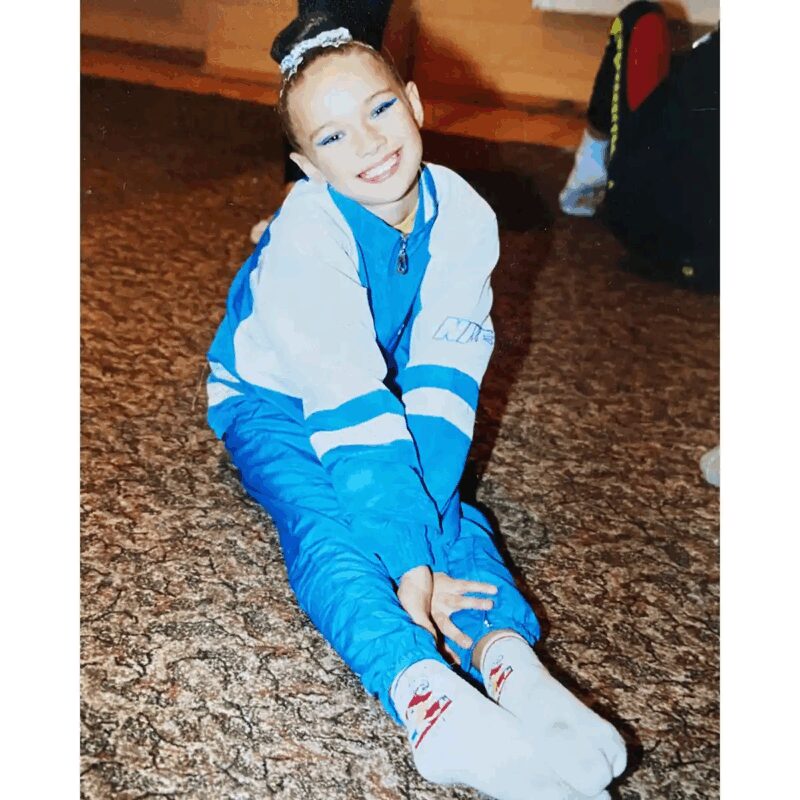 Яна Кошкина в детстве, когда спорт был её главной страстью.