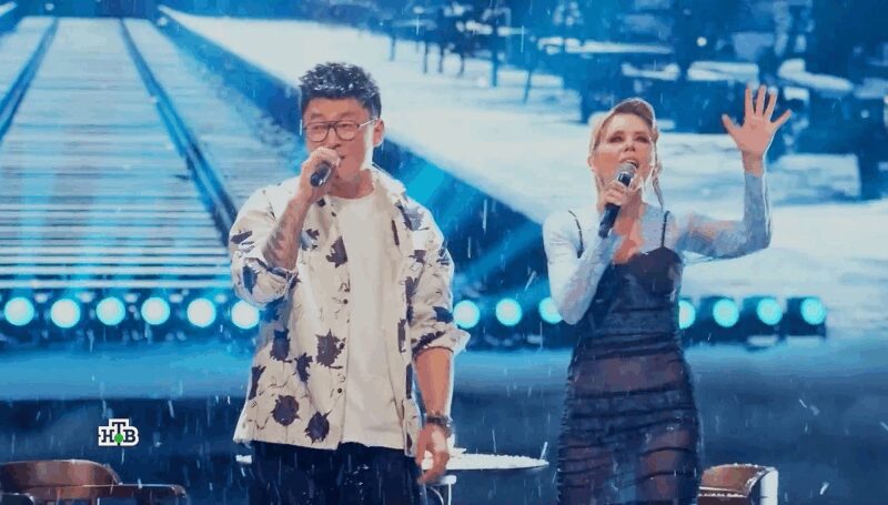 Александр Лим и Анастасия Макаревич во время выступления.