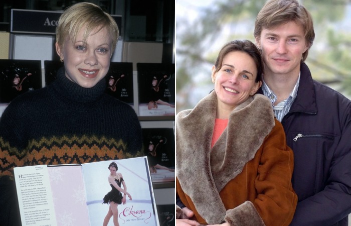 Оксана Баюл и Илья Кулик с Екатериной Гордеевой.