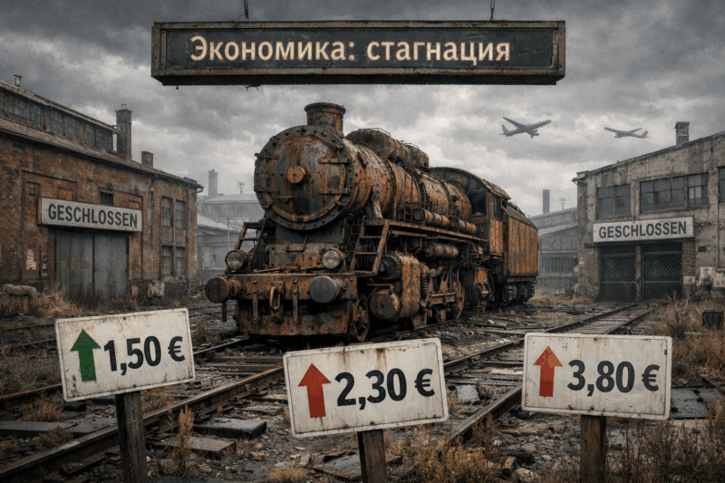 Германия: почему «больной человек Европы» уходит в пике?