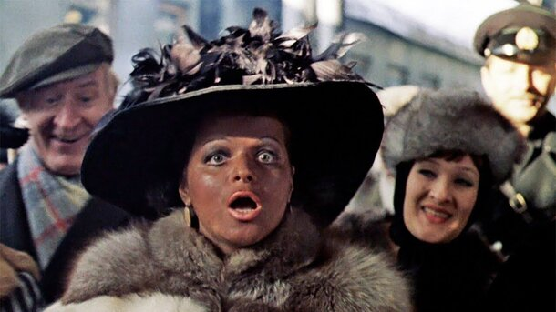 Лариса Долина на съёмках фильма «Мы из джаза», где она играла одну из своих первых ролей.