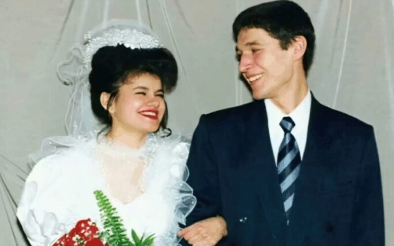 Ирина Круг в юности, рядом с первым супругом.