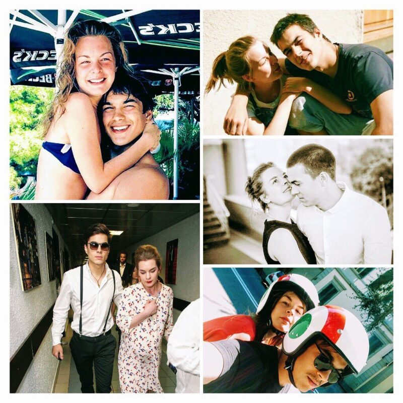 Дарья Урсуляк и её первый муж, актёр Константин Белошапка.