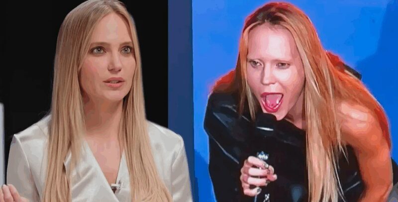 Выступление певицы в Красноярске шокировало зрителей её странным поведением.