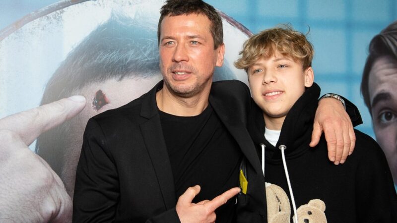 Андрей Мерзликин с сыном Фёдором.