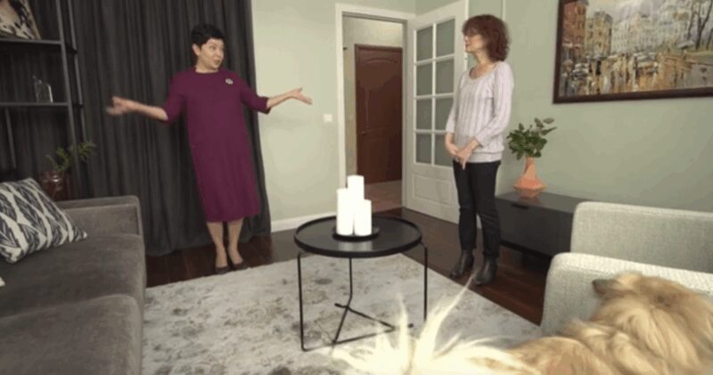 Обновлённая гостиная-спальня после ремонта: светлые тона и функциональность.