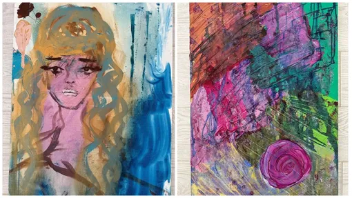 Эмоциональный выплеск на холсте: один из образцов нового творчества Плаксиной.