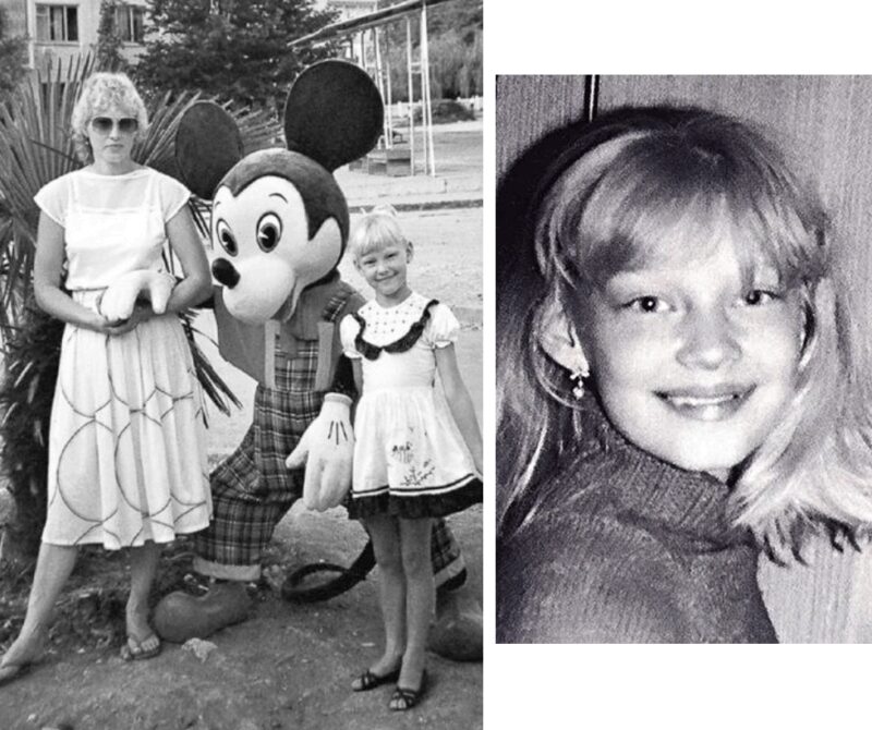 Маленькая Светлана с матерью Татьяной, пережившие непростые времена в самом начале пути.