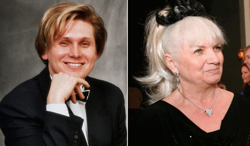 Эдуард Гладкий рядом с вдовой Алексея Булдакова, Людмилой Куцанкиной.