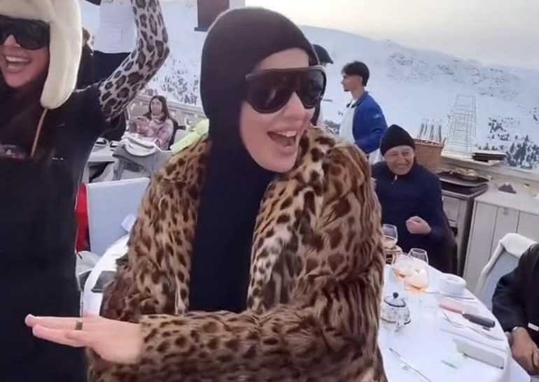 Яркие моменты из жизни Ксении Собчак в Куршевеле.