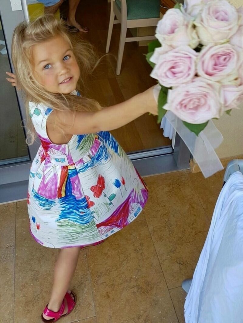 Первые шаги в модельном бизнесе: Милена уверенно держится перед камерой.