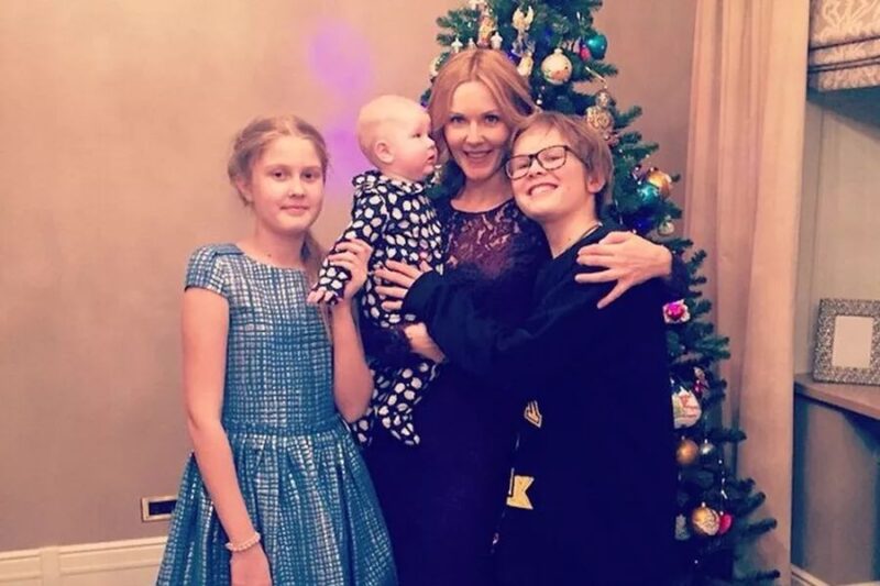 Екатерина Гринчевская с детьми.