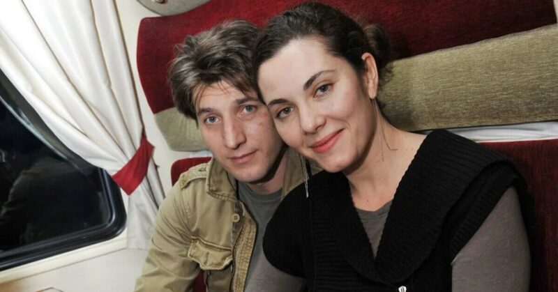 Янина Соколовская с бывшим супругом Александром Устюговым.