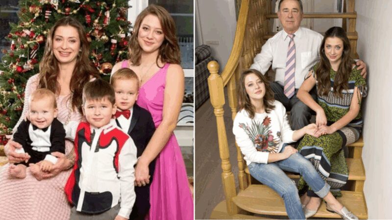 Счастливая мама пятерых детей.