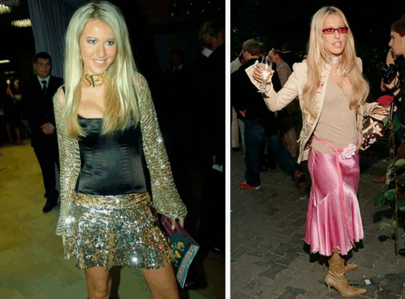 Молодая Ксения Собчак в начале своей эпатажной карьеры.