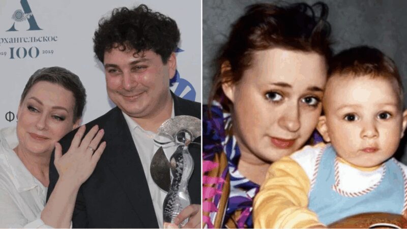 Мария Аронова с сыном Владиславом Гандрабурой, продолжателем актёрской династии.
