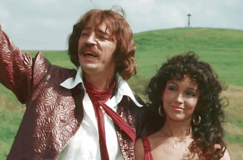 На съёмках «Дона Сезара де Базана»: Анна Самохина и Михаил Боярский.