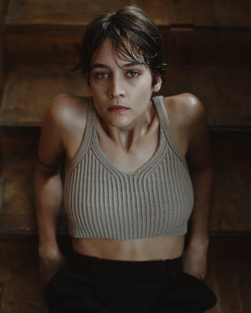 Елизавета Янковская и Вадик Королёв на съёмках.