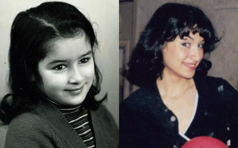 на фото Тина Канделаки в детстве и юности