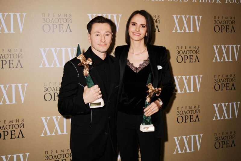 Режиссер и актер вместе на церемонии вручения премии.