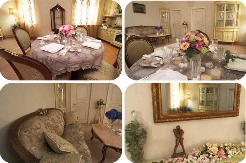 Изящная тележка с фарфоровыми чашками, приглашающая к неспешным чаепитиям.