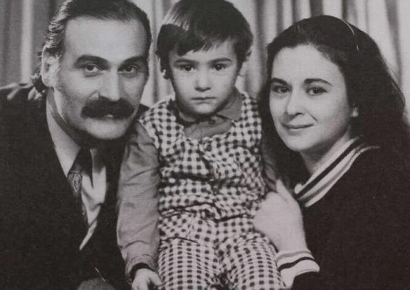 Кахи Кавсадзе с Беллой и их сыном Ираклием.