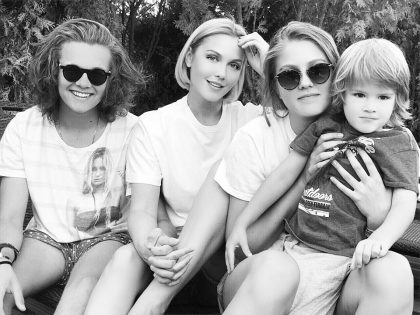 Екатерина Гринчевская с детьми.