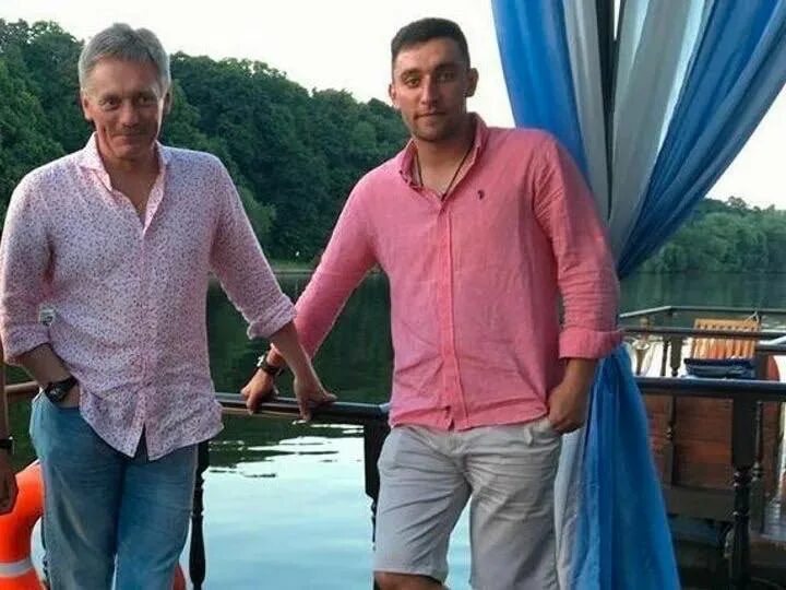 Дмитрий Песков с сыном Николаем от первого брака.