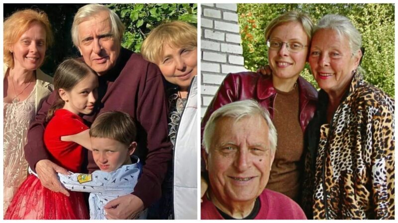 Ксения Басилашвили с семьёй.