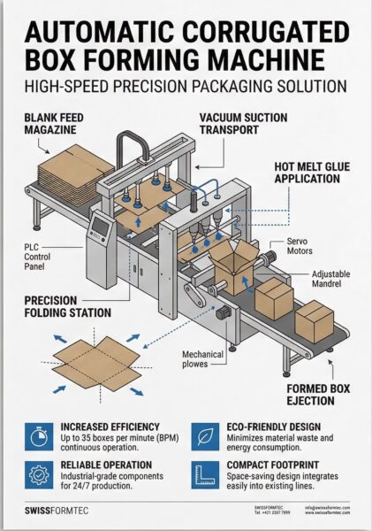 Автоматизация упаковки: как работают формовщики гофрокоробов и зачем они бизнесу