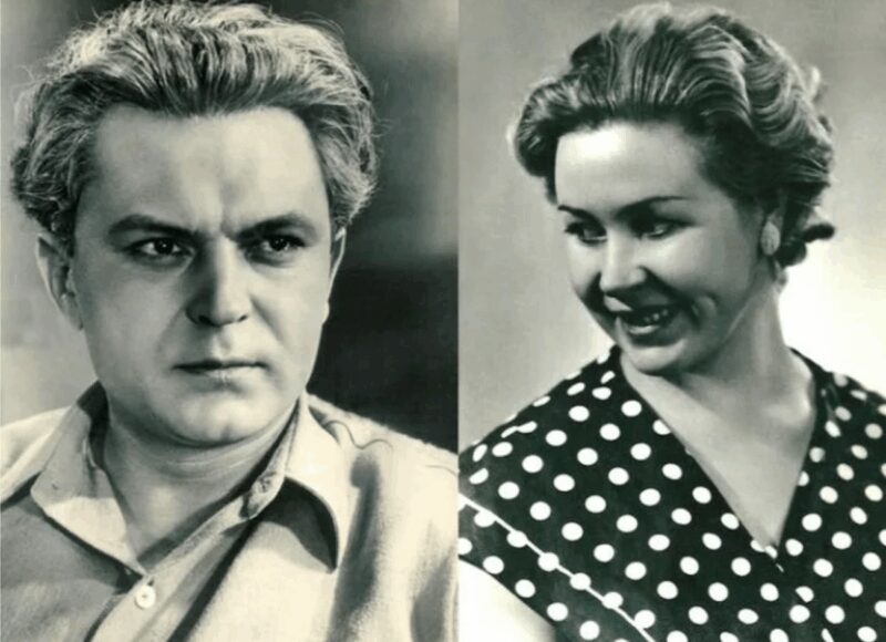 Молодые Инна Макарова и Сергей Бондарчук в начале их совместного пути.