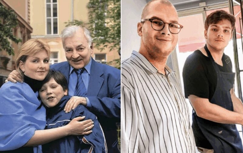 Михаил Державин в кругу родных: дочь Мария и внуки