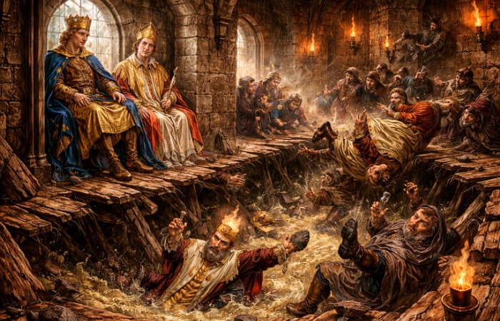 Средневековый ужас: как сын Барбароссы чудом выжил в выгребной яме с десятками вельмож