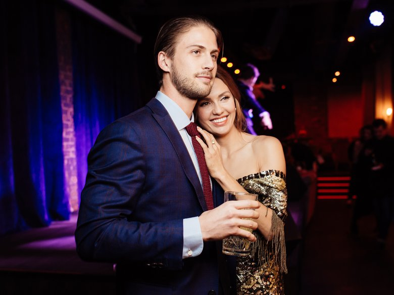 Виктория Боня и ирландский бизнесмен Алекс Смерфит, отец её дочери.