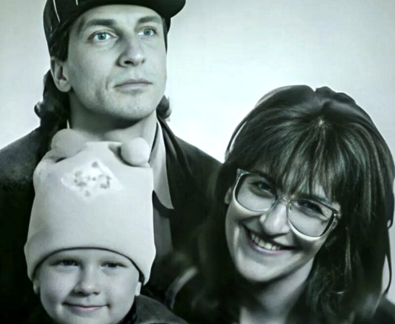 Молодая семья Нагиевых: Дмитрий, Алиса Шер и их сын Кирилл.