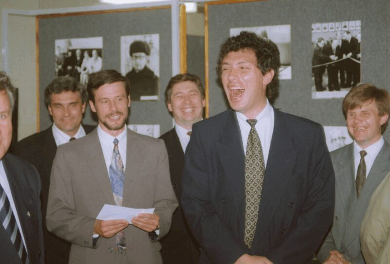 Борис Немцов на публичном выступлении.