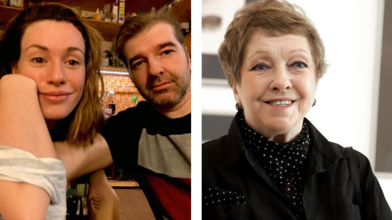 Иван Волков с третьей супругой Людмилой и его мама Ольга Волкова.