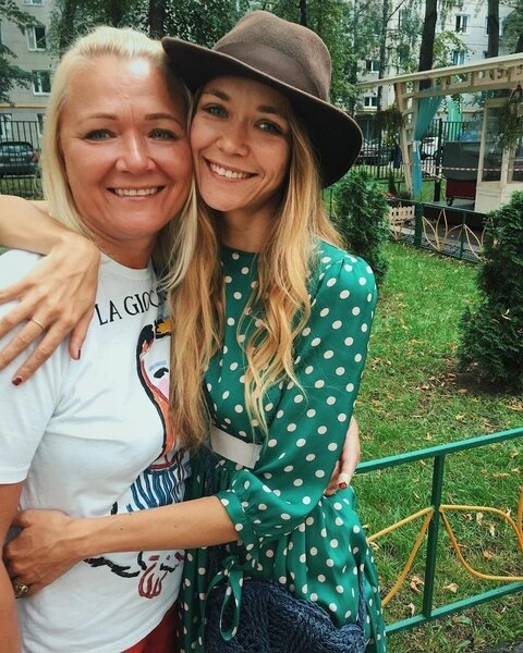 Ирина Бородина со своей дочерью Варварой.