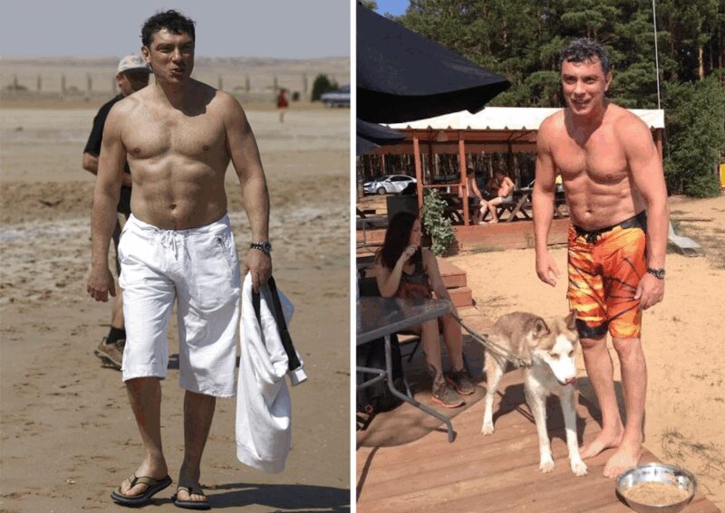 Борис Немцов с одной из своих спутниц.