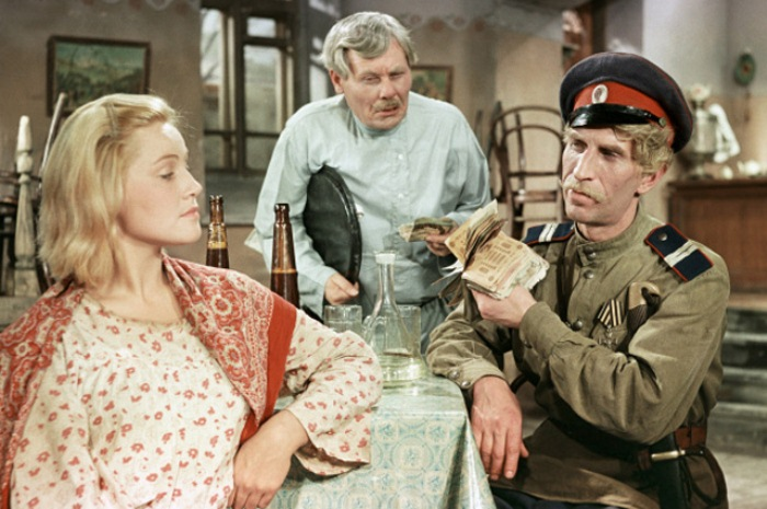 Сергей Филиппов в роли казака в фильме «Олеко Дундич» (1958 год).