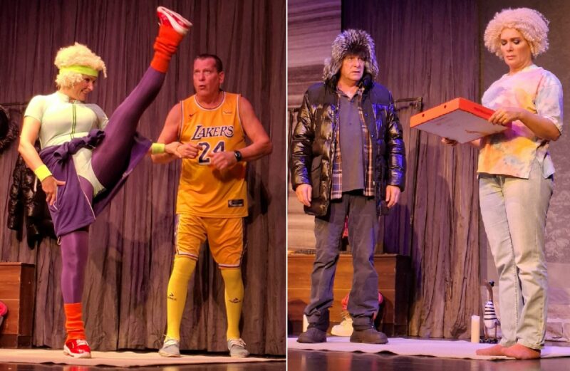 Ярослав Бойко и Мария Порошина в спектакле «Снежный вальс», где их герои вновь переживают нежные чувства.