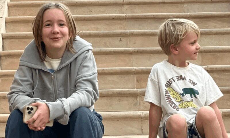 Анна Мороз и ее сводный брат Платон.