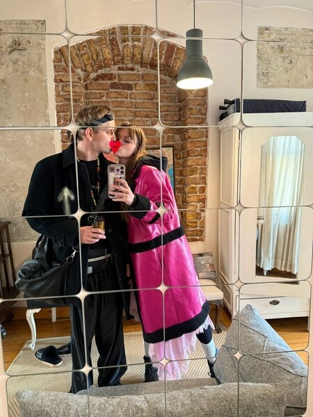 Семейная идиллия: Ангелина Стречина с мужем на отдыхе в Стамбуле.