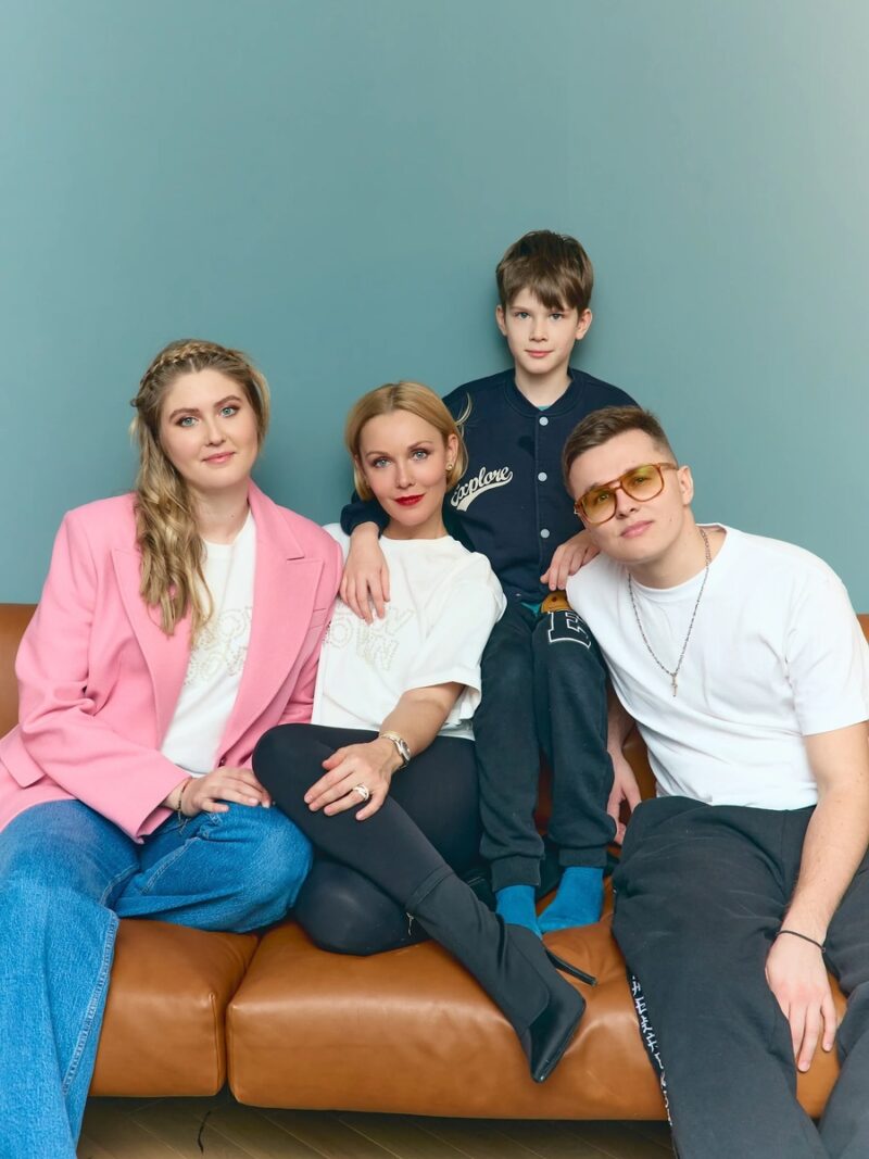 Екатерина Гринчевская с сыном Петром