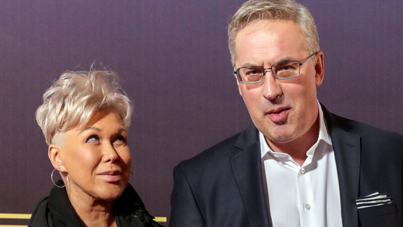 Андрей Норкин с Юлией, его второй супругой.